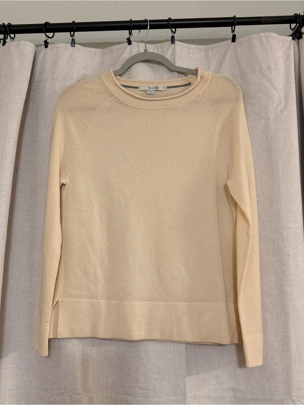 Boden Wool and Cashmere Blend Cream Sweater